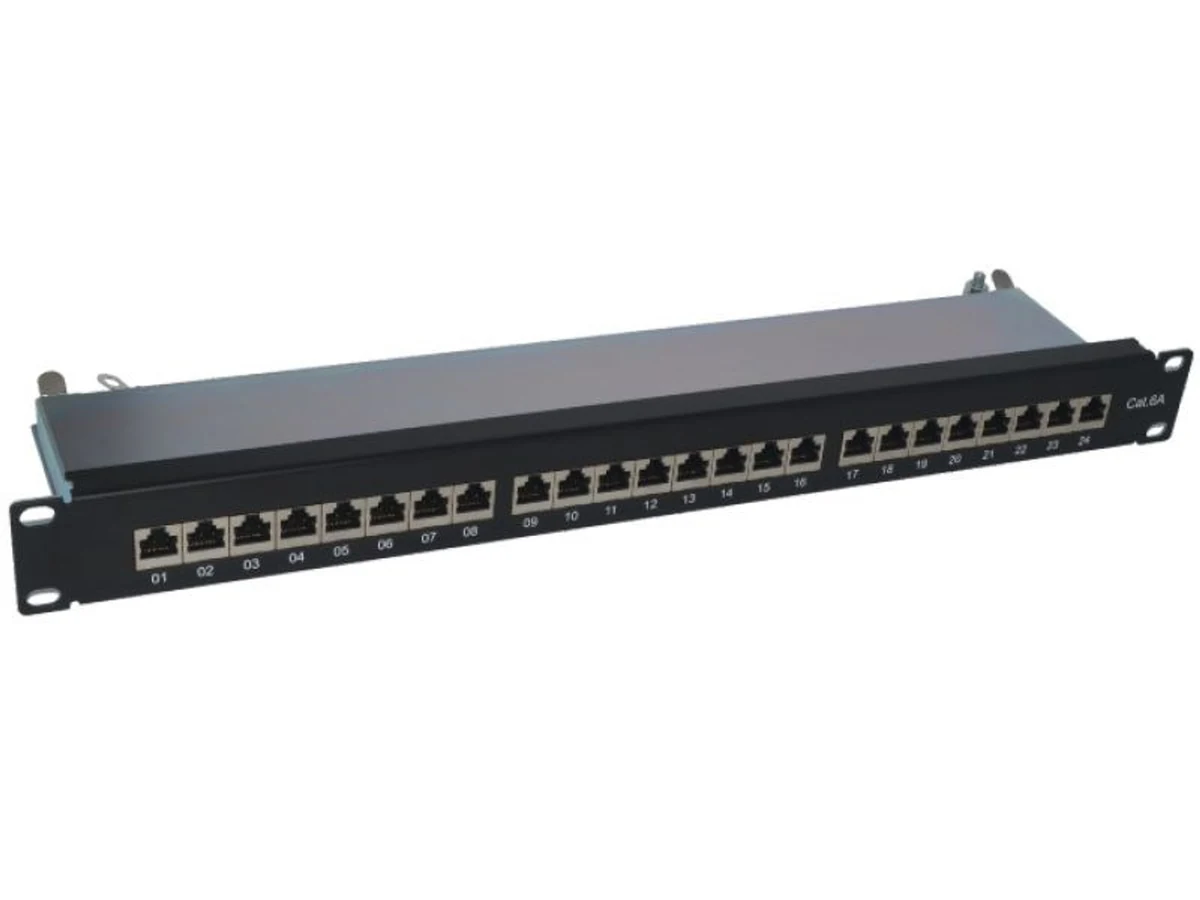 ALANTEC Patch panel 1U STP kat.6A 24 porty LSA