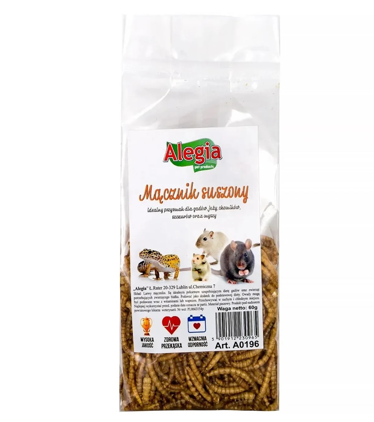 ALEGIA Mącznik suszony 60g dla zwierząt