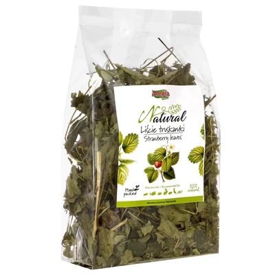Przysmak dla gryzoni - Naturalne liście truskawki 90g