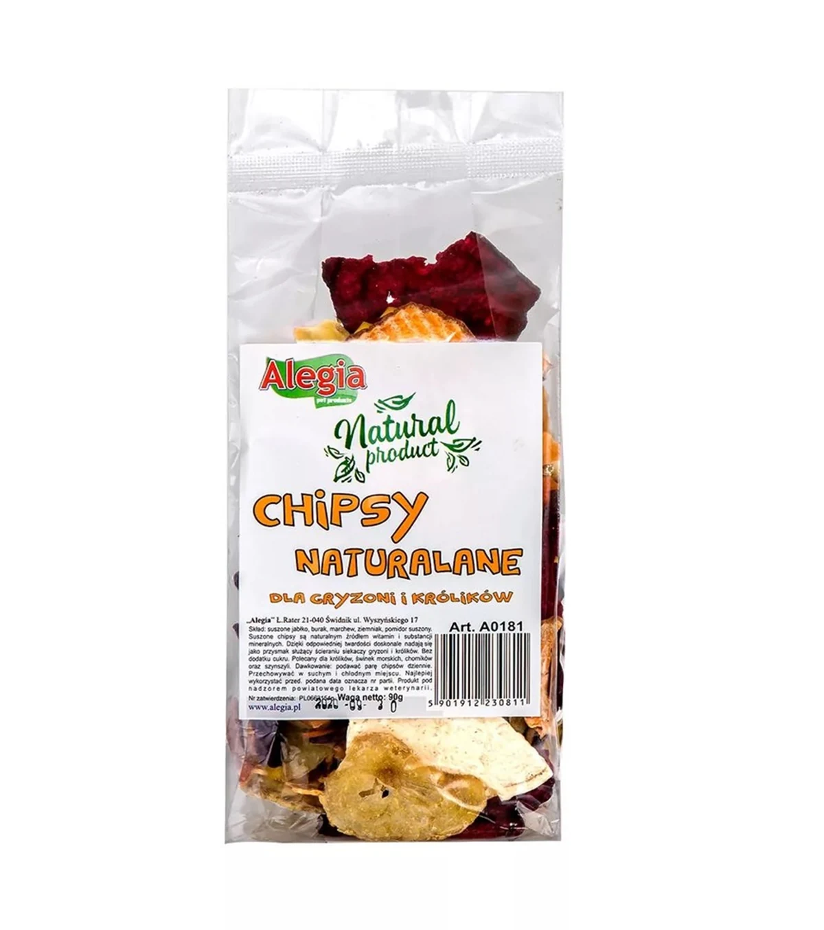 Przysmak dla gryzoni Chipsy naturalne 90g