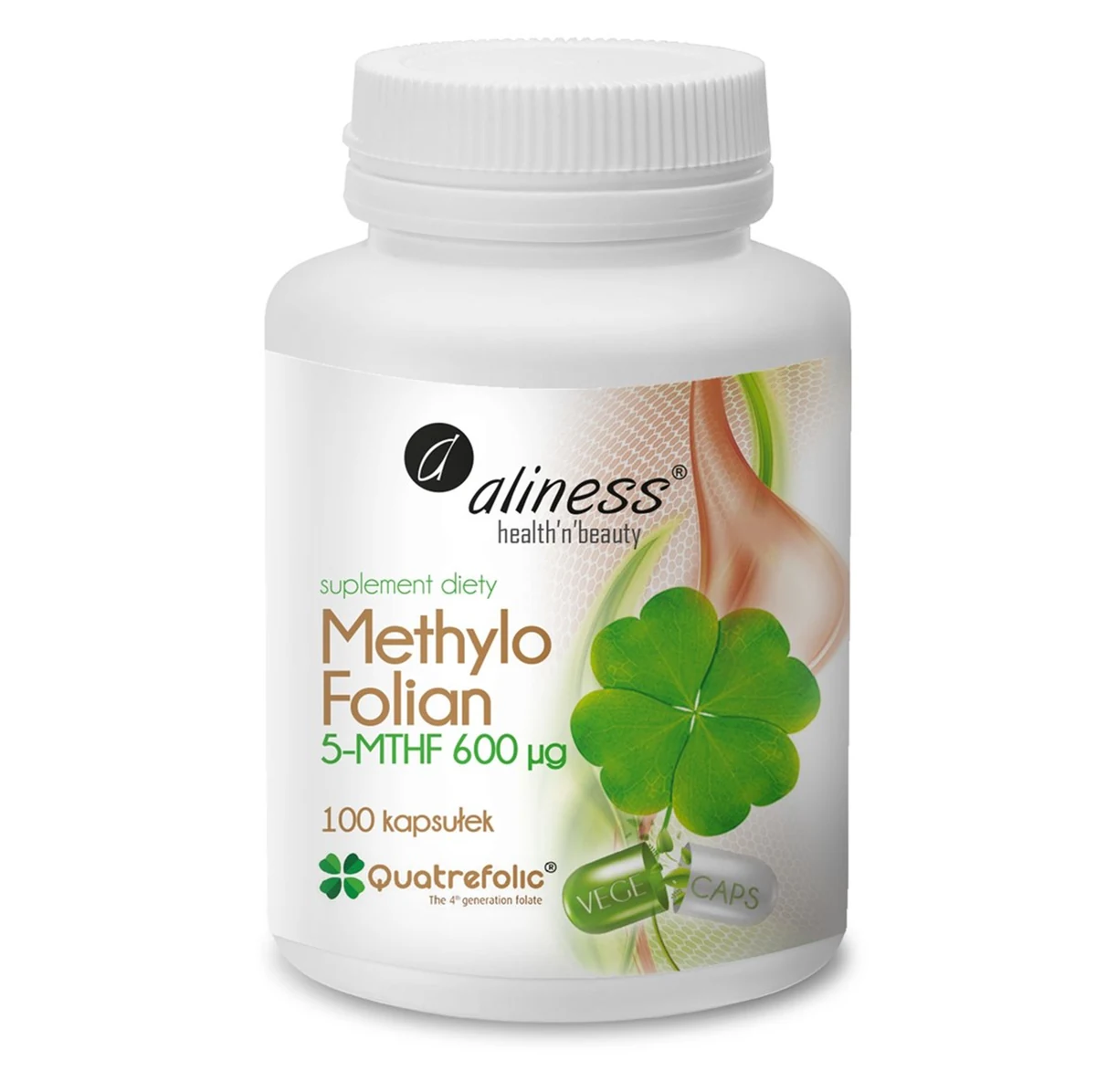 Aliness MethyloFolian 600mcg x 100 VEGE kaps.