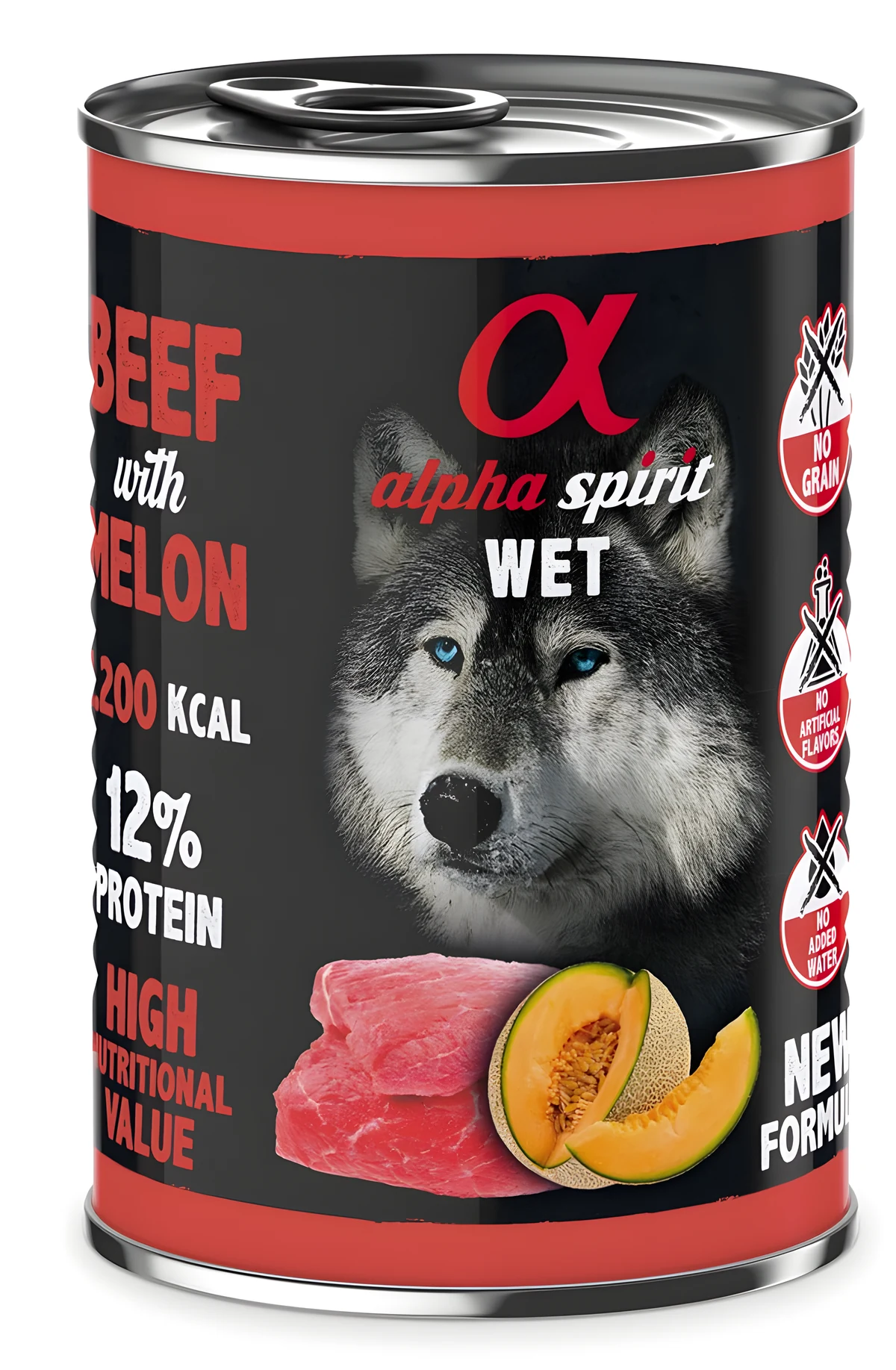 Alpha Spirit wołowina/melon mokra karma 400 g