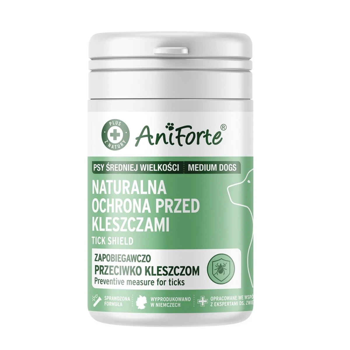 AniForte Ochrona Przed Kleszczami 60szt Średnie Pсы