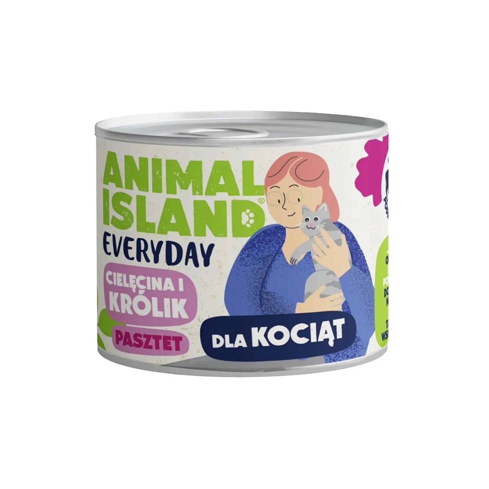 ANIMAL ISLAND cielęcina/królik 185g dla kocięt