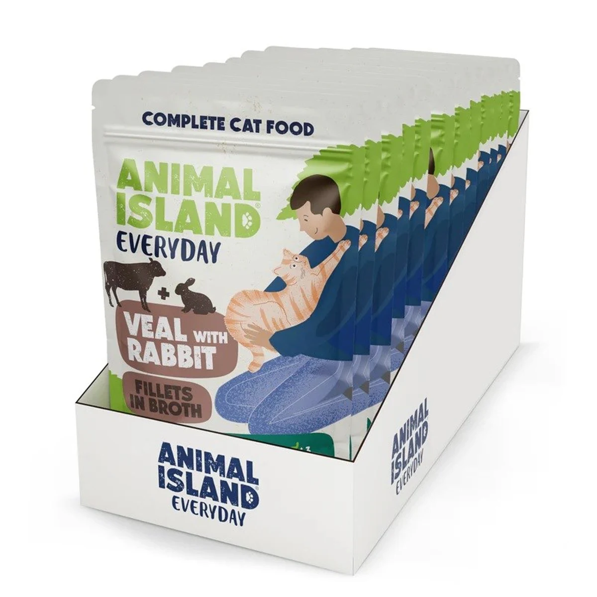 ANIMAL ISLAND cielęcina z królikiem 12x85g