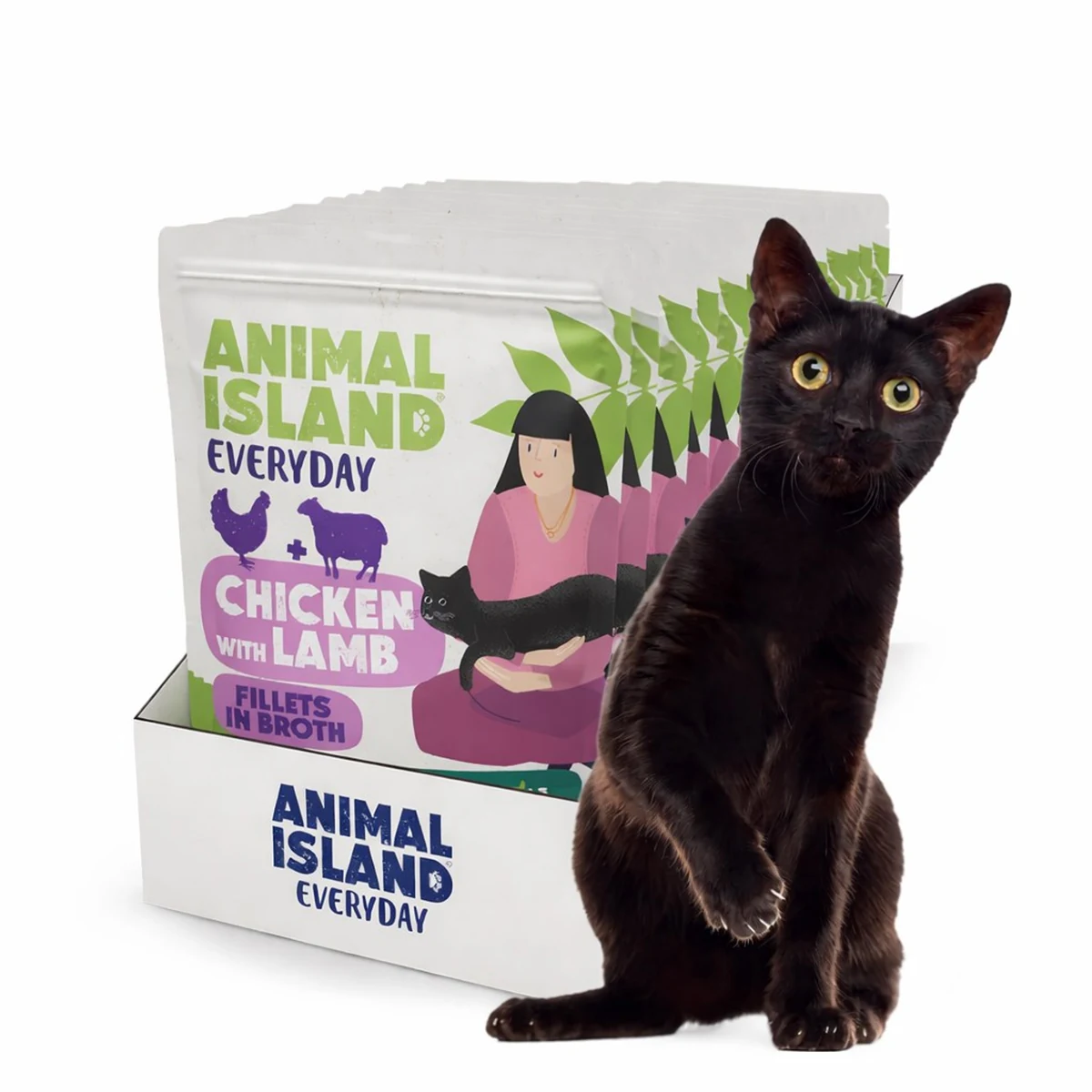 ANIMAL ISLAND Kurczak z Jagnięciną 12x85g Saszetki