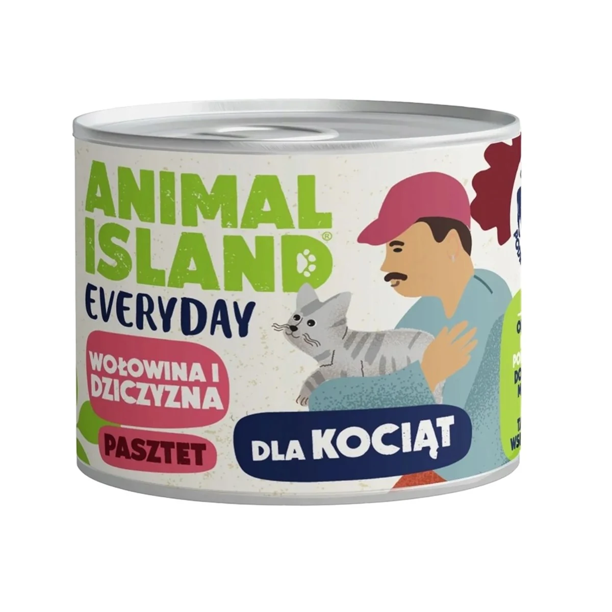 ANIMAL ISLAND wołowina/dziczyzna 185g dla kocięt