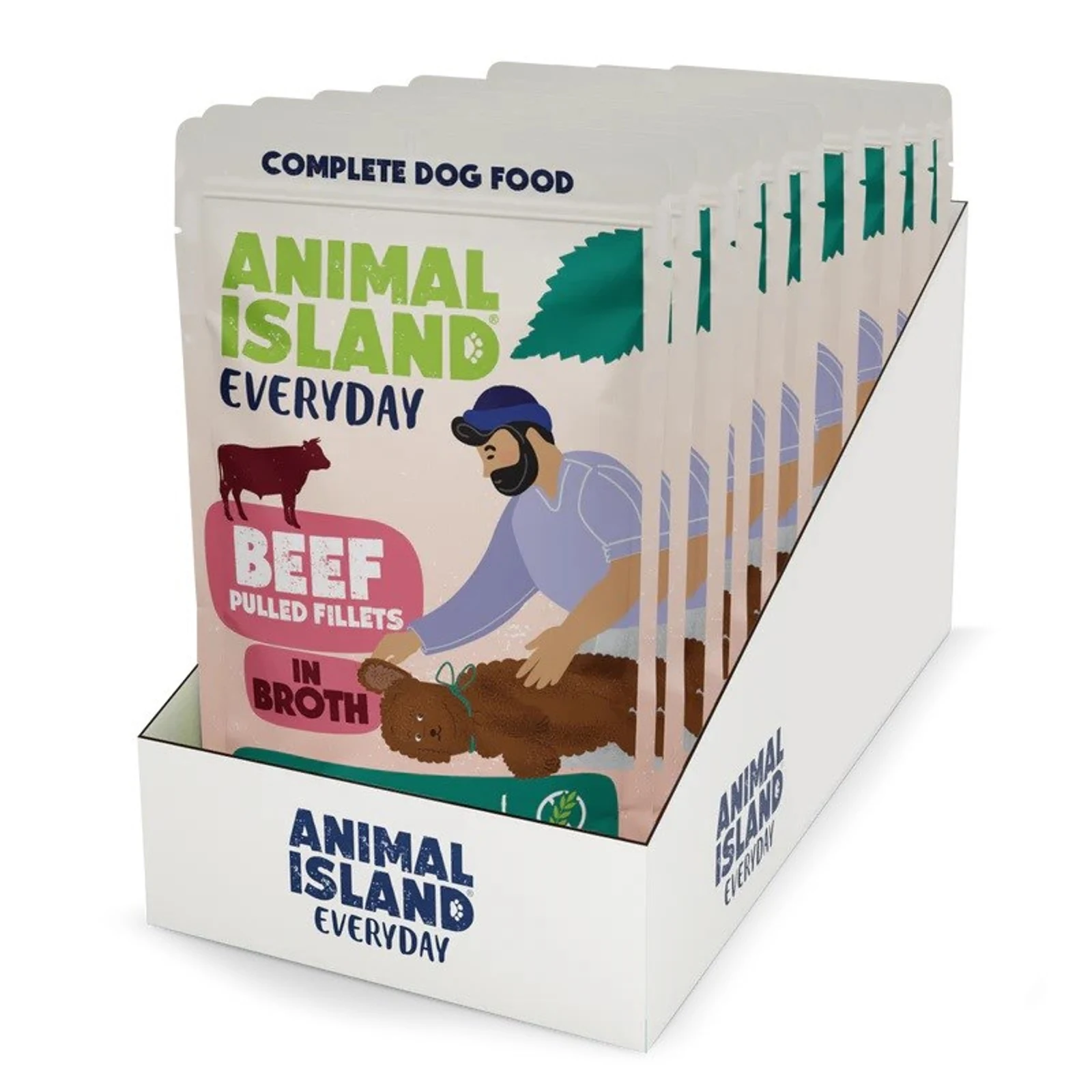 Mokra karma dla kota - ANIMAL ISLAND Wołowina Fileciki w Rosole 10x150g — zdjęcie 1 z 3