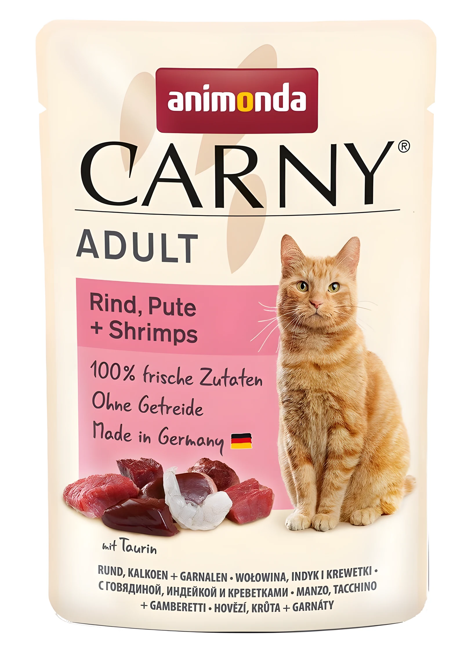 Animonda Carny Adult Pouch Beef, Turkey, Shrimps 85g