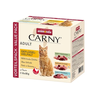 Mokra karma dla kota Animonda Carny Vielfalt Drób Mix 8x85g