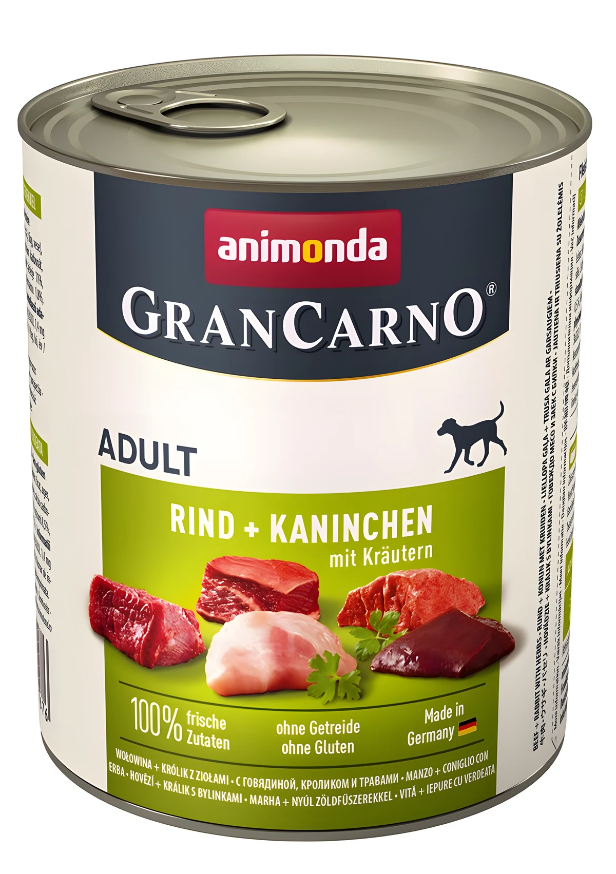 ANIMONDA Grancarno Adult wołowina, królik i zioła 800g