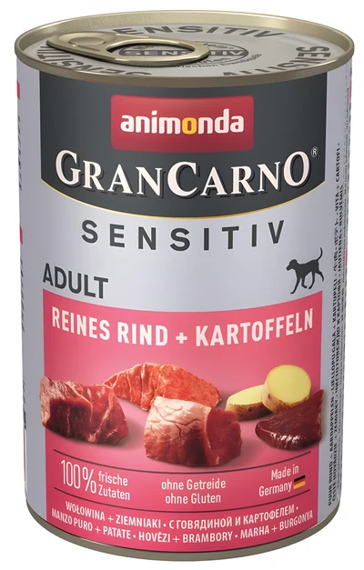 Mokra karma dla psa Animonda GranCarno Sensitiv - wołowina z ziemniakami 400g