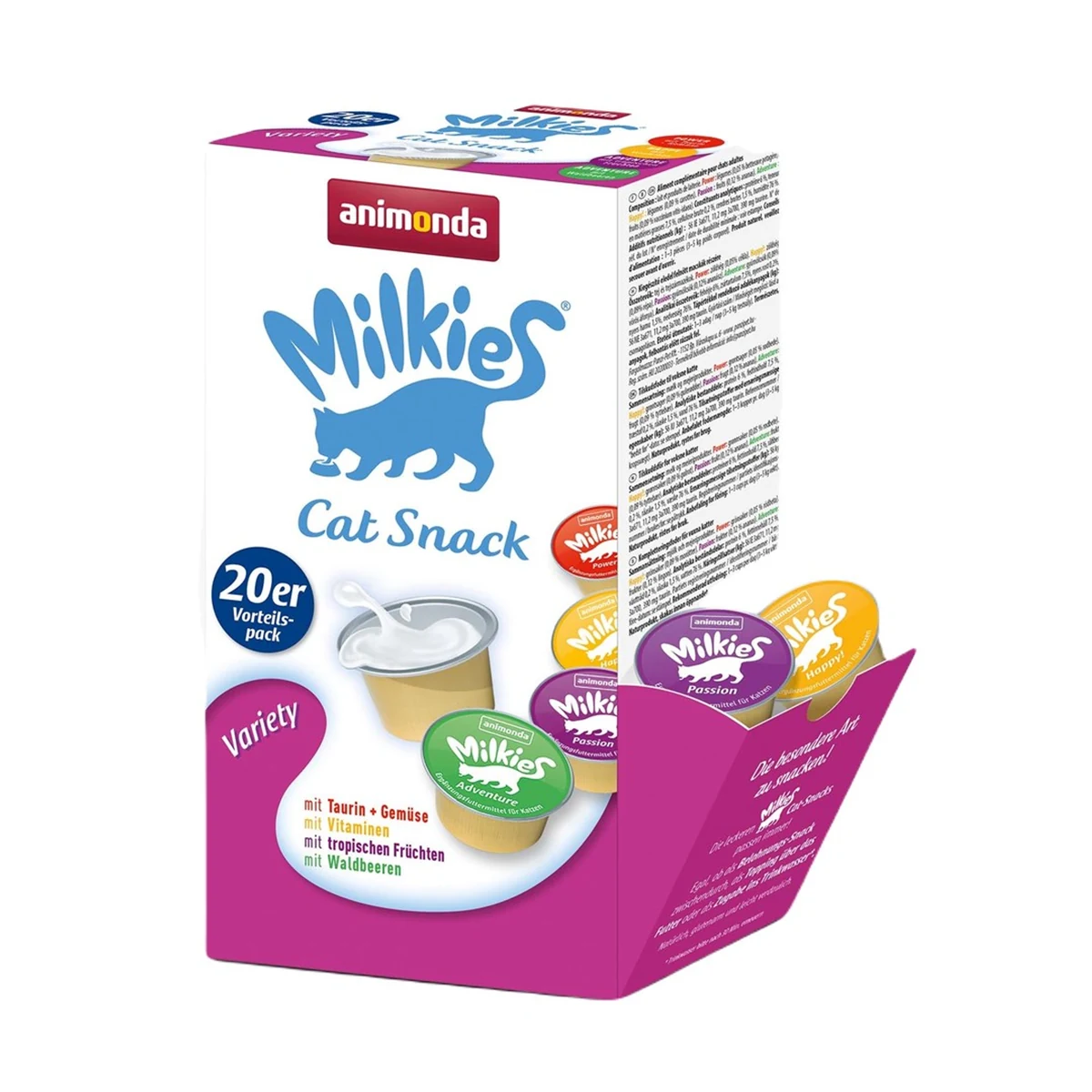 Przysmaki dla kota Animonda Milkies, zestaw różnorodny, 20 kapsułek po 15 g