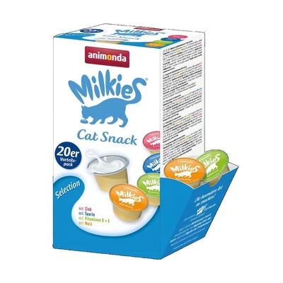 Mokra karma dla kota ANIMONDA Milkies Selection, 20 saszetek po 15g