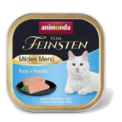 Karma mokra dla kota Animonda Vom Feinsten Mild Menu z indykiem i pstrągiem 100g