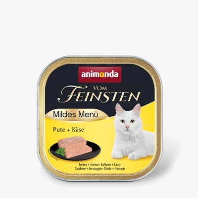 Karma mokra dla kota Animonda Vom Feinsten Mild Menu z indykiem i serem 100g