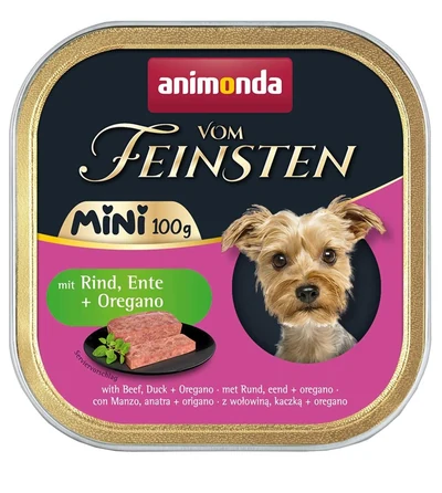 Karma mokra dla kota Animonda Vom Feinsten MINI z wołowiną, kaczką i oregano 100g