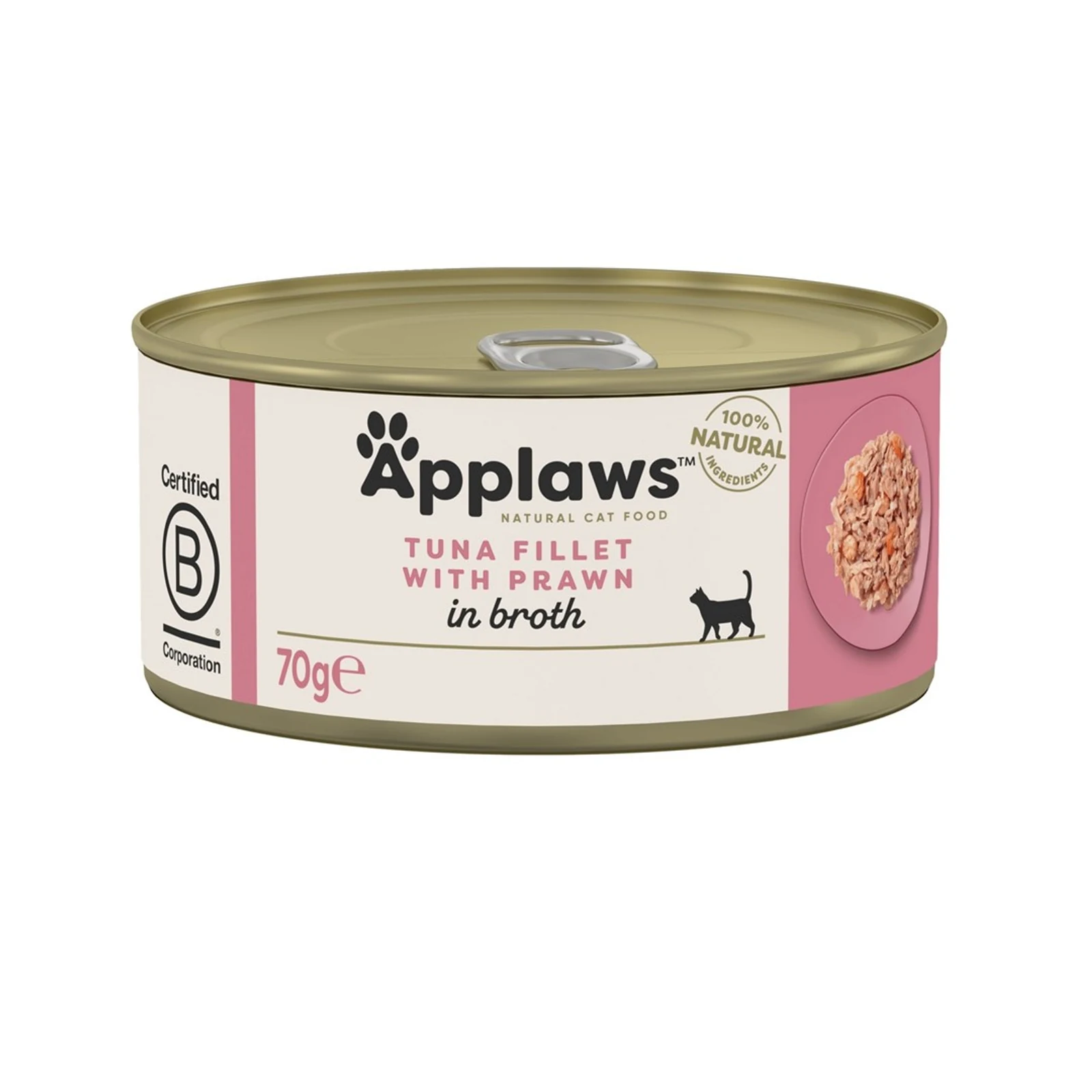 APPLAWS CAT Filet z tuńczyka i krewetki 70g