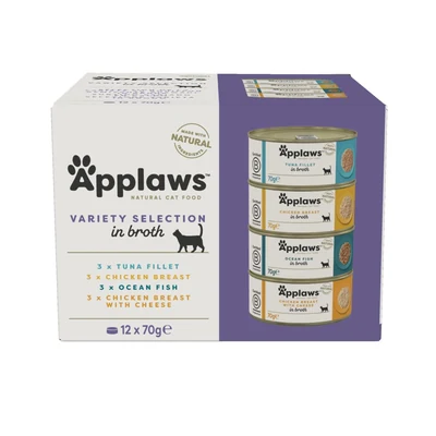 Applaws Supreme Selection - Mokra karma dla kota, mix smaków 12x70g