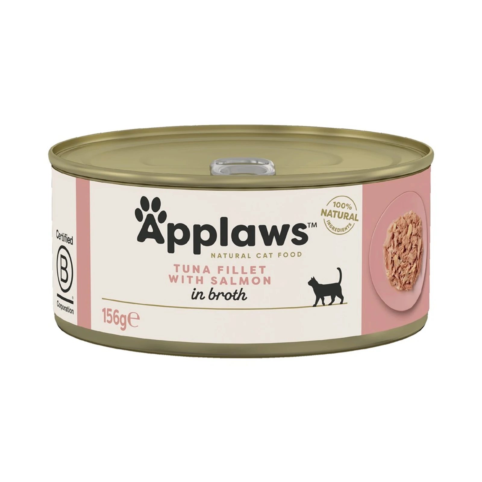 Applaws Cat Tin Tuna Fillet with Salmon in Broth 156g — zdjęcie 1 z 3