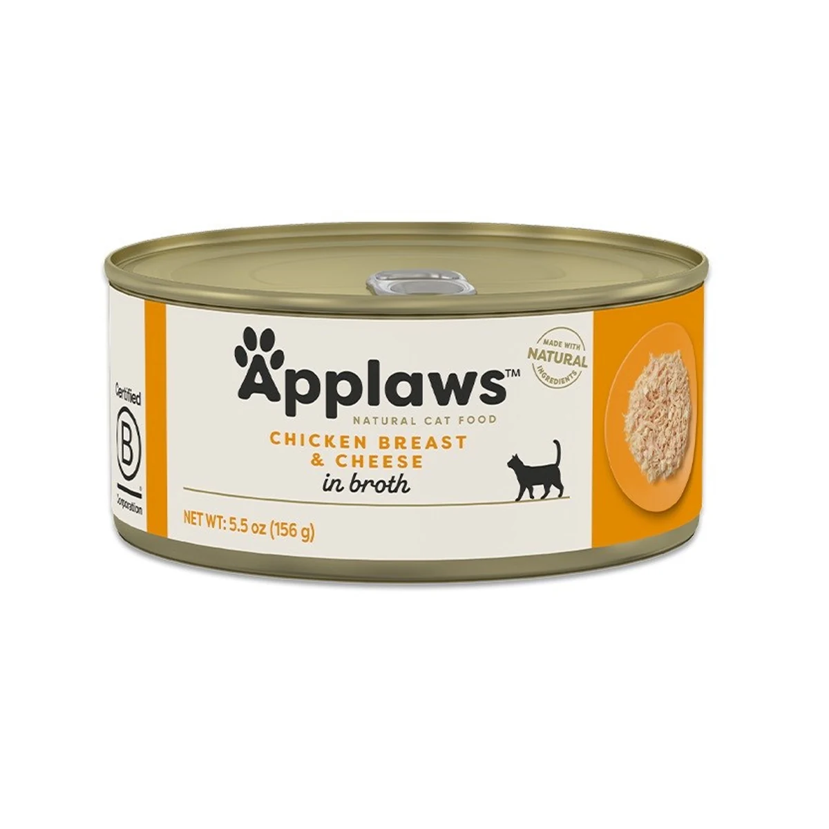 APPLAWS Natural Cat Food Filet kurczaka z serem 156g