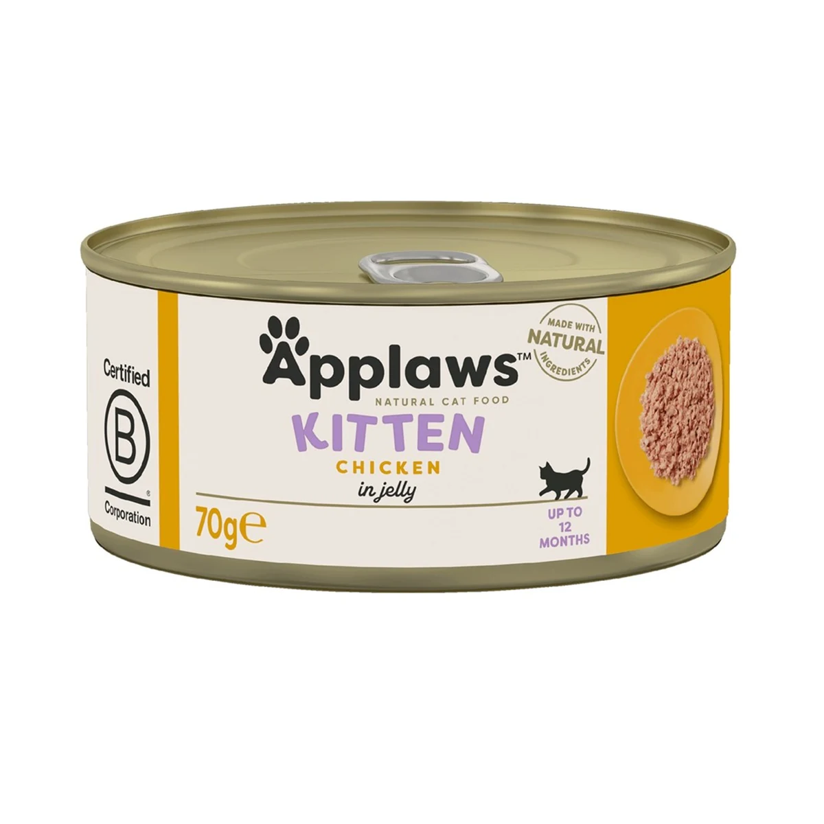 APPLAWS Natural Cat Food Kitten Kurczak 70g