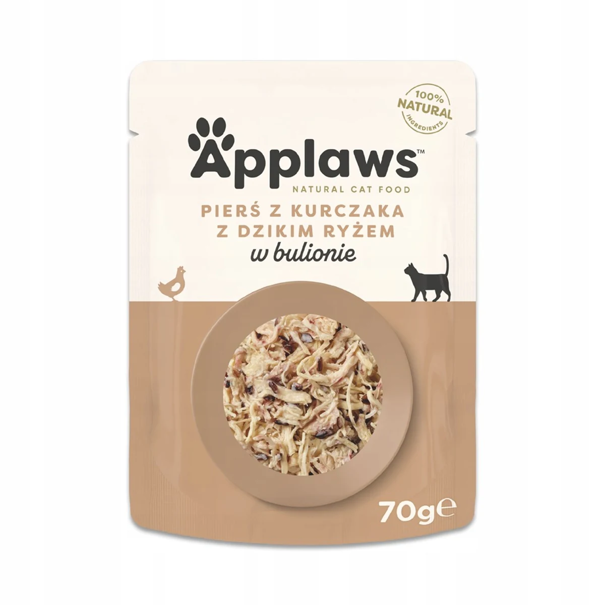 APPLAWS Natural Cat Food Kurczak z ryżem 70g