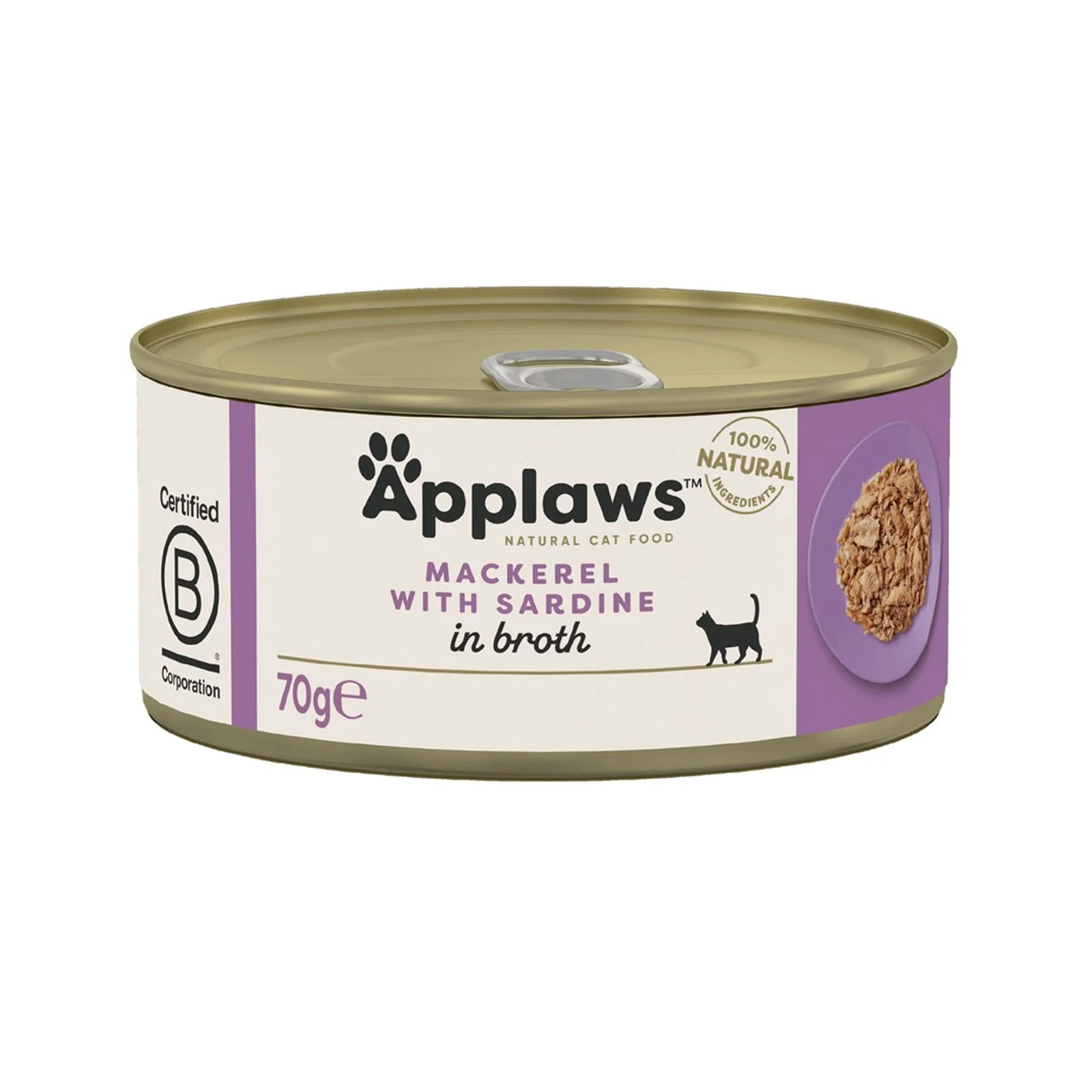APPLAWS Natural Cat Food Makrela z sardynkami 70g — zdjęcie 1 z 2