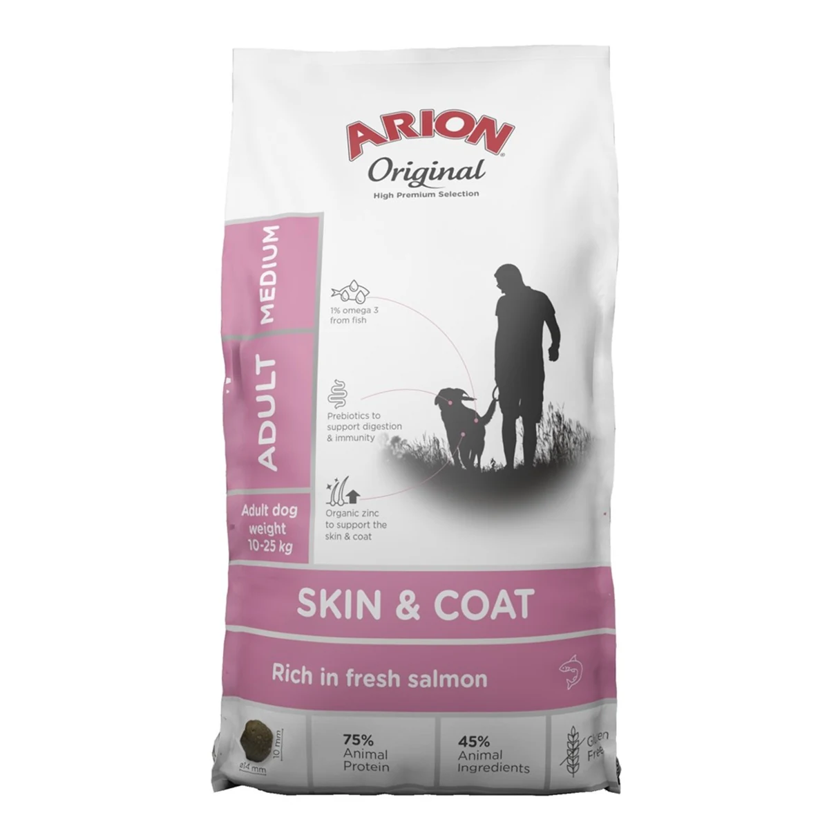 Arion original skin&coat med sucha karma dla psa 12kg