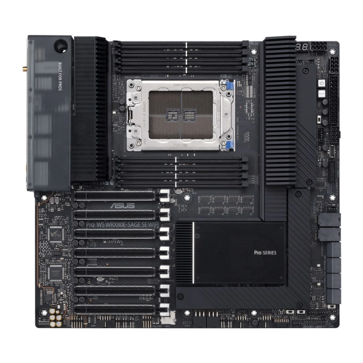 Płyta główna serwerowa ASUS PRO WS WRX80E-SAGE SE Wi-Fi, AMD Threadripper PRO, Intel I211-AT 2x2.5 Gb LAN, USB 3.2 Gen 2x2 Type-C, 7x PCIe 4.0 x16, 3