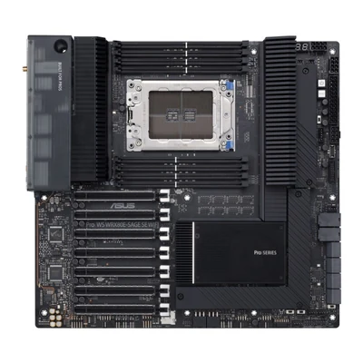 Płyta główna serwerowa ASUS PRO WS WRX80E-SAGE SE Wi-Fi, AMD Threadripper PRO, Intel I211-AT 2x2.5 Gb LAN, USB 3.2 Gen 2x2 Type-C, 7x PCIe 4.0 x16, 3