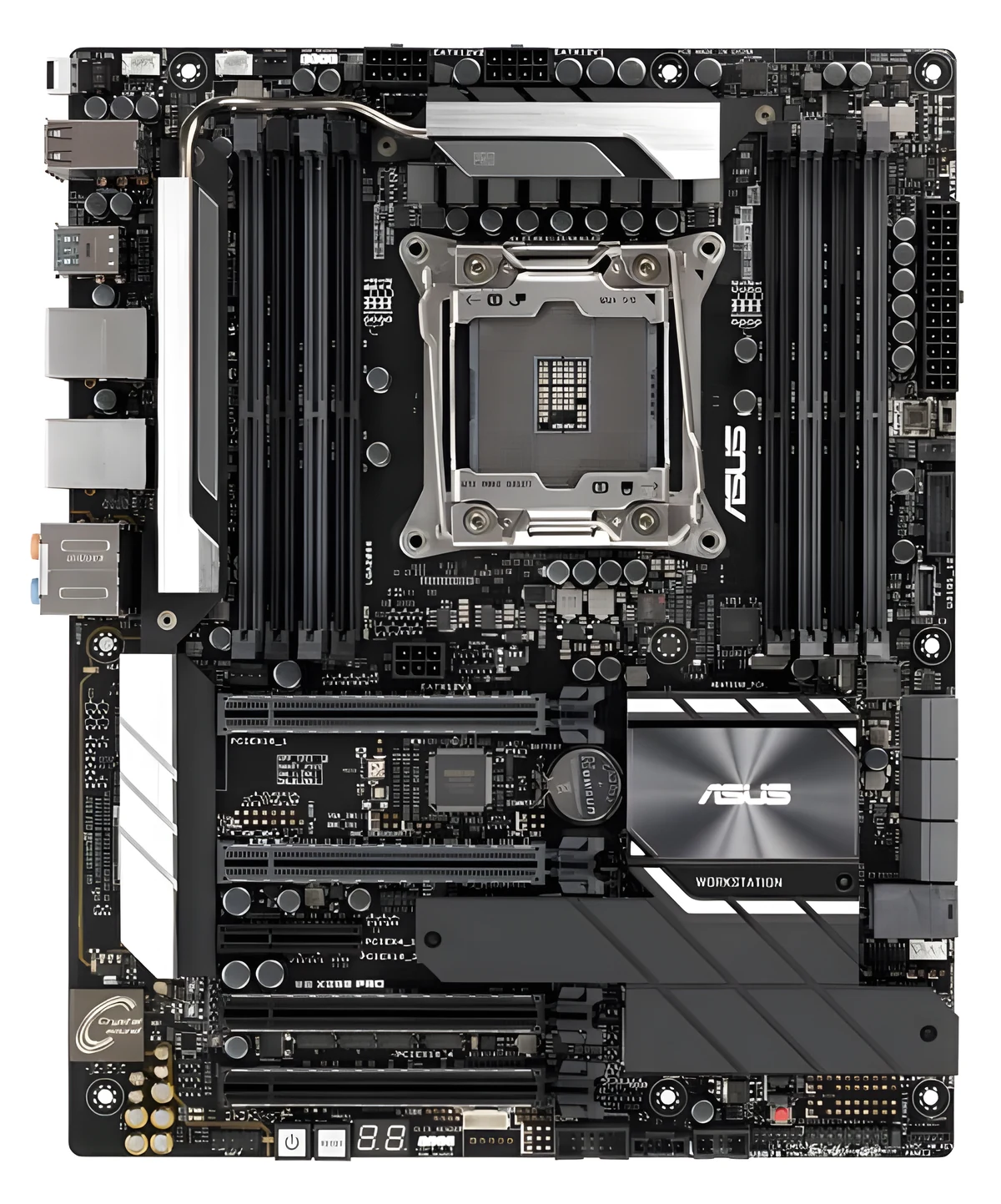 Płyta główna serwerowa ASUS WS X299 PRO - Intel X299, 2x PCIe x16, 8x DDR4-2666, 8x SATA 6Gb/s, 2x M.2, LAN 2.5GbE
