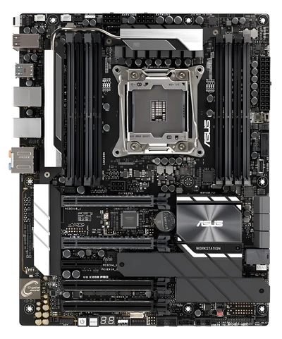 Płyta główna serwerowa ASUS WS X299 PRO - Intel X299, 2x PCIe x16, 8x DDR4-2666, 8x SATA 6Gb/s, 2x M.2, LAN 2.5GbE