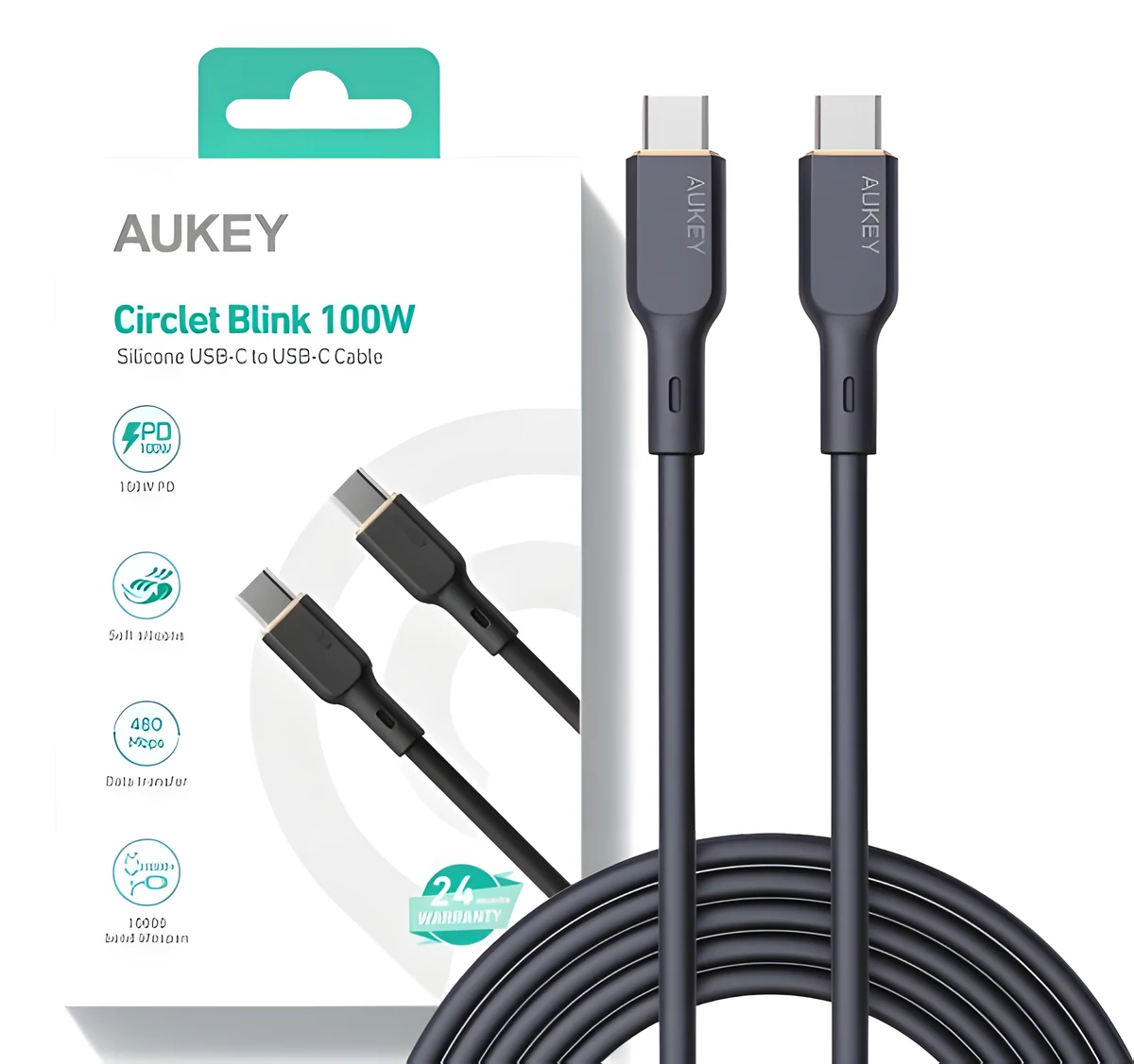 AUKEY CB-SCC101 Kabel USB-C 1m 5A 100W