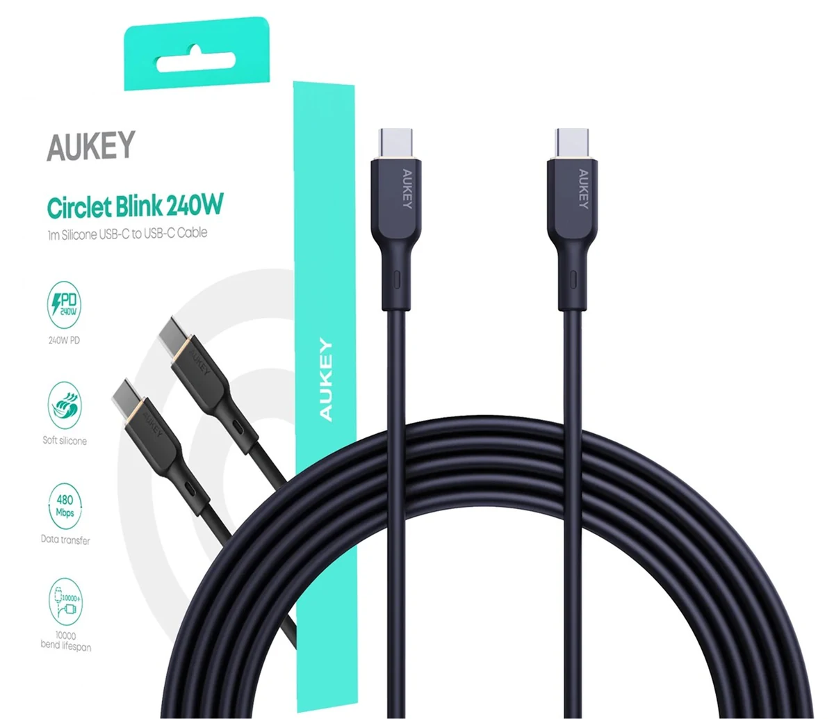 AUKEY CB-SCC241 Kabel USB-C 5A 240W 20V 1M