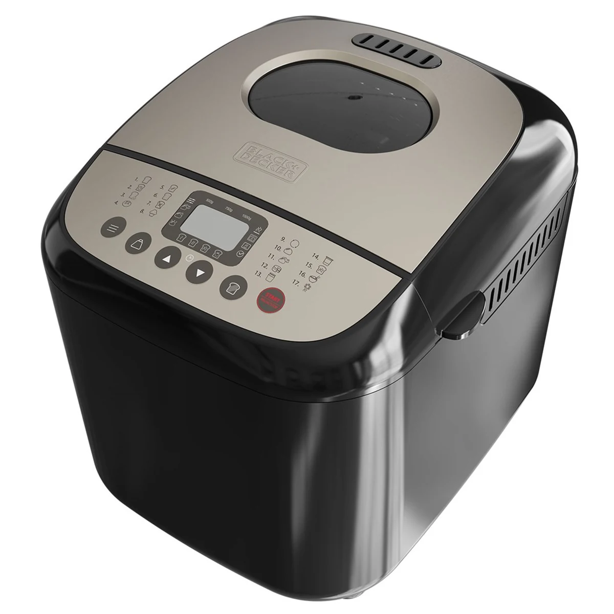 Automat do wypiekania chleba Black+Decker BXBM600E - 1 kg, 3 poziomy intensywności