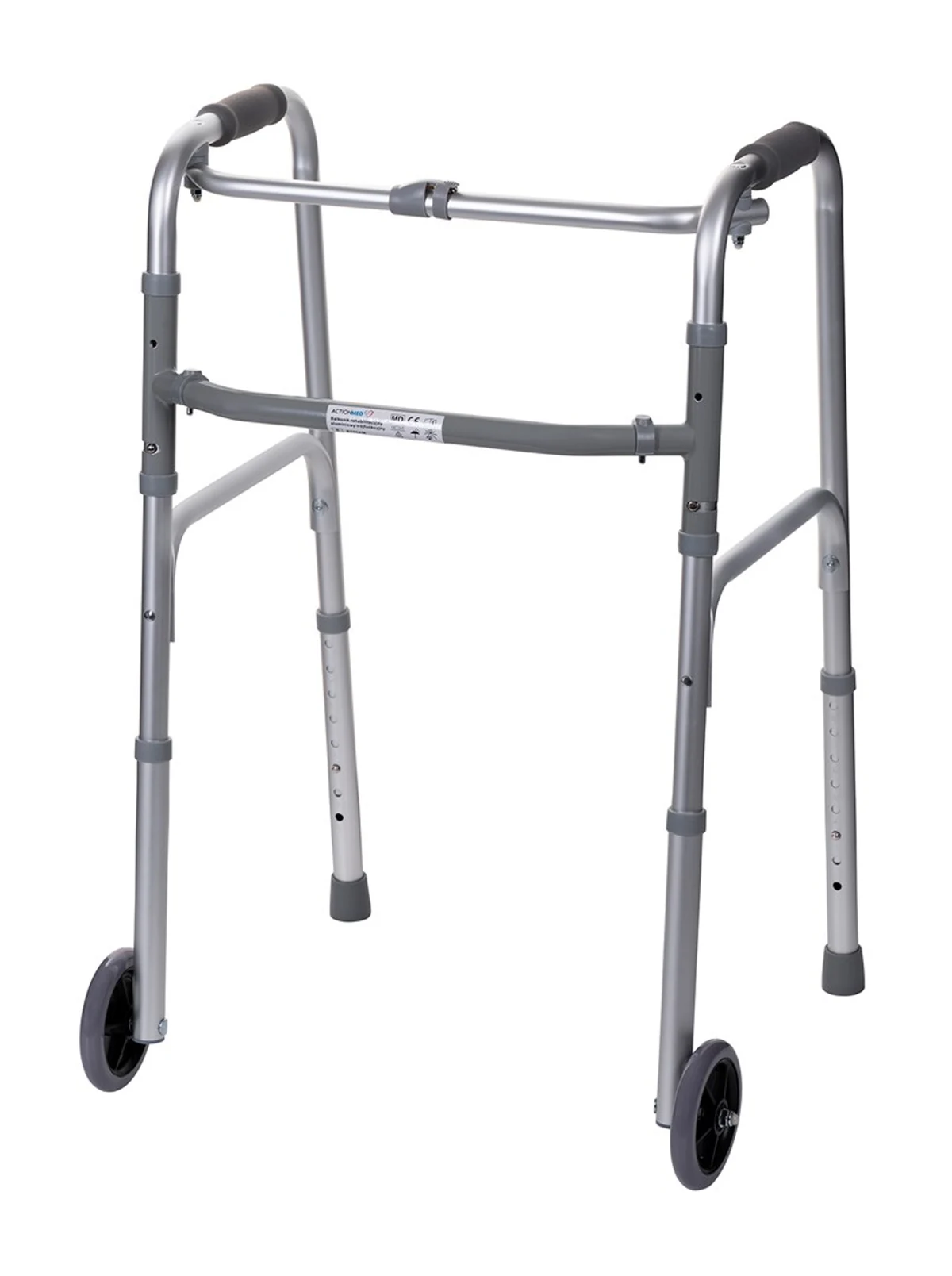 Balkonik rehabilitacyjny aluminiowy trójfunkcyjny szary