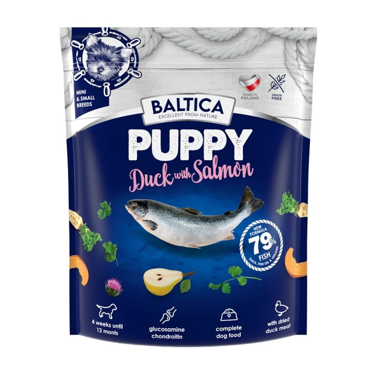 BALTICA EXCELLENT Puppy Duck with Salmon XS/S 1kg