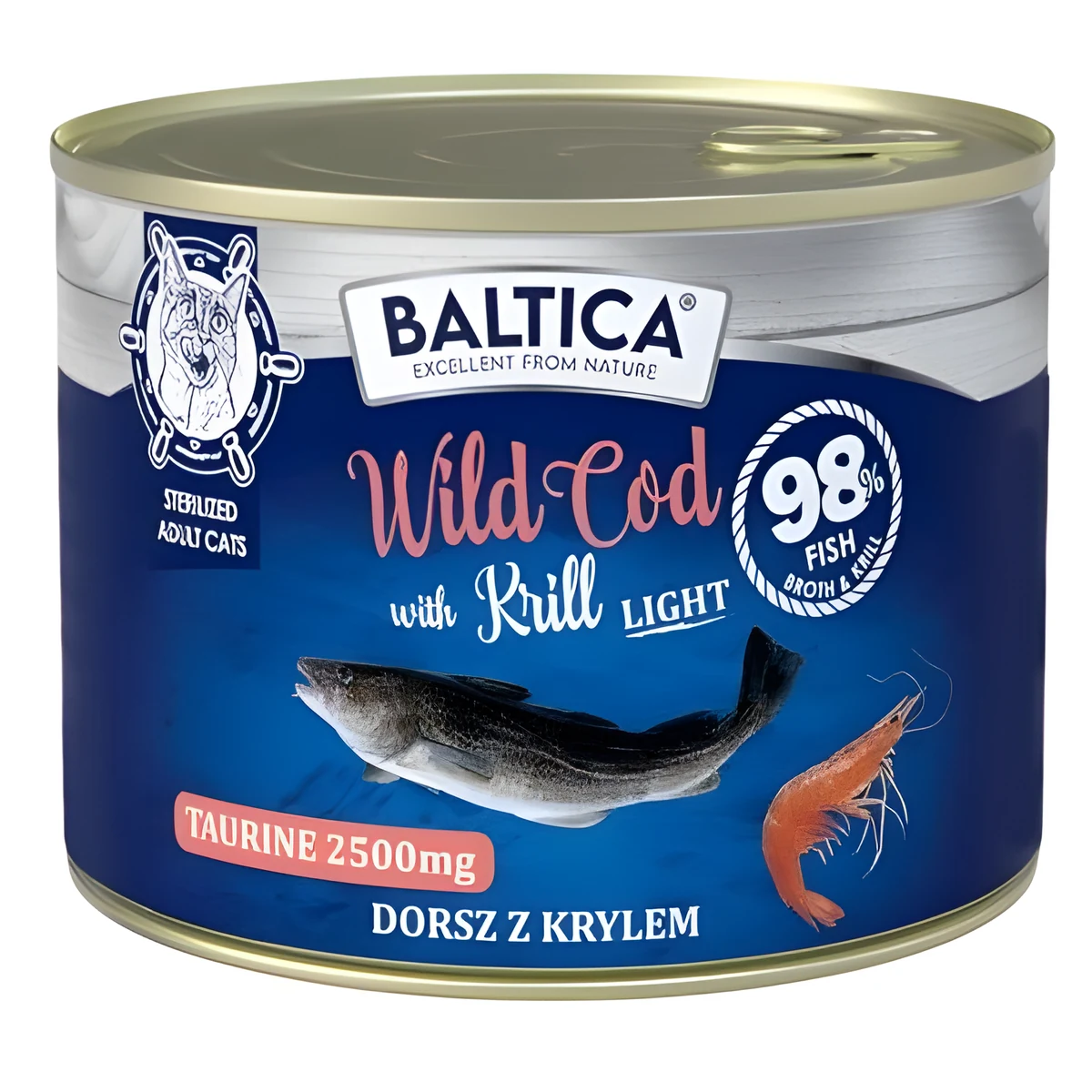 BALTICA EXCELLENT Wild Cod with Krill LIGHT 185g