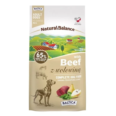 Karma sucha dla psa BALTICA NATURAL&BALANCE Wołowina (M/L) 3kg