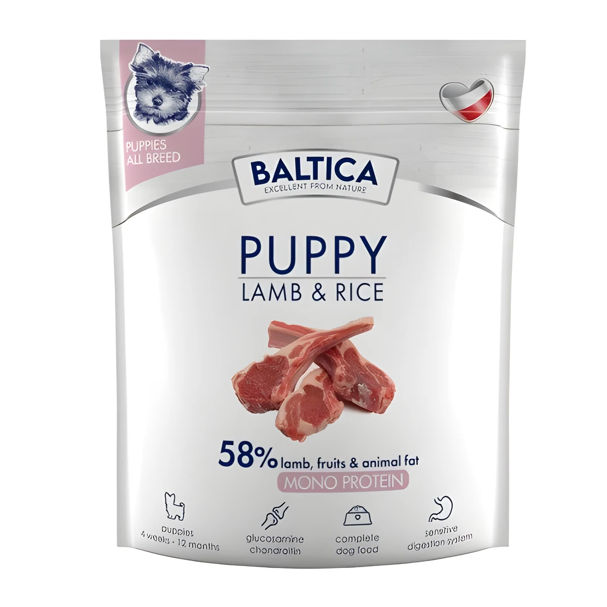 BALTICA NUTRACEUTIC Hypoallergenic Puppy Lamb & Rice 1kg