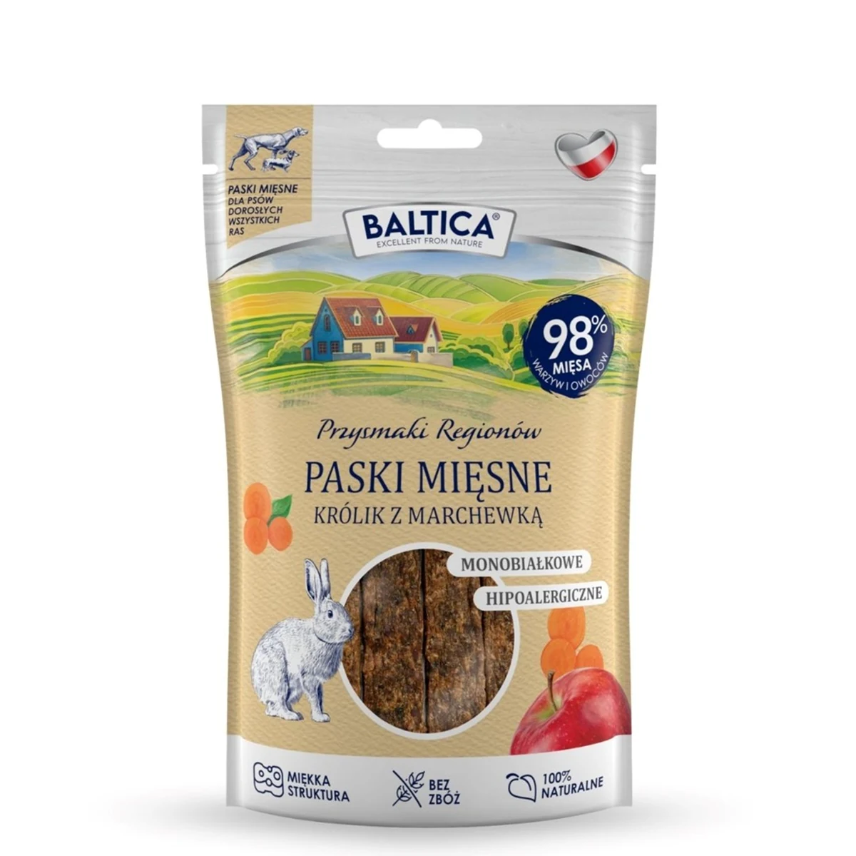 BALTICA Przysmaki Królik z Marchewką 90g