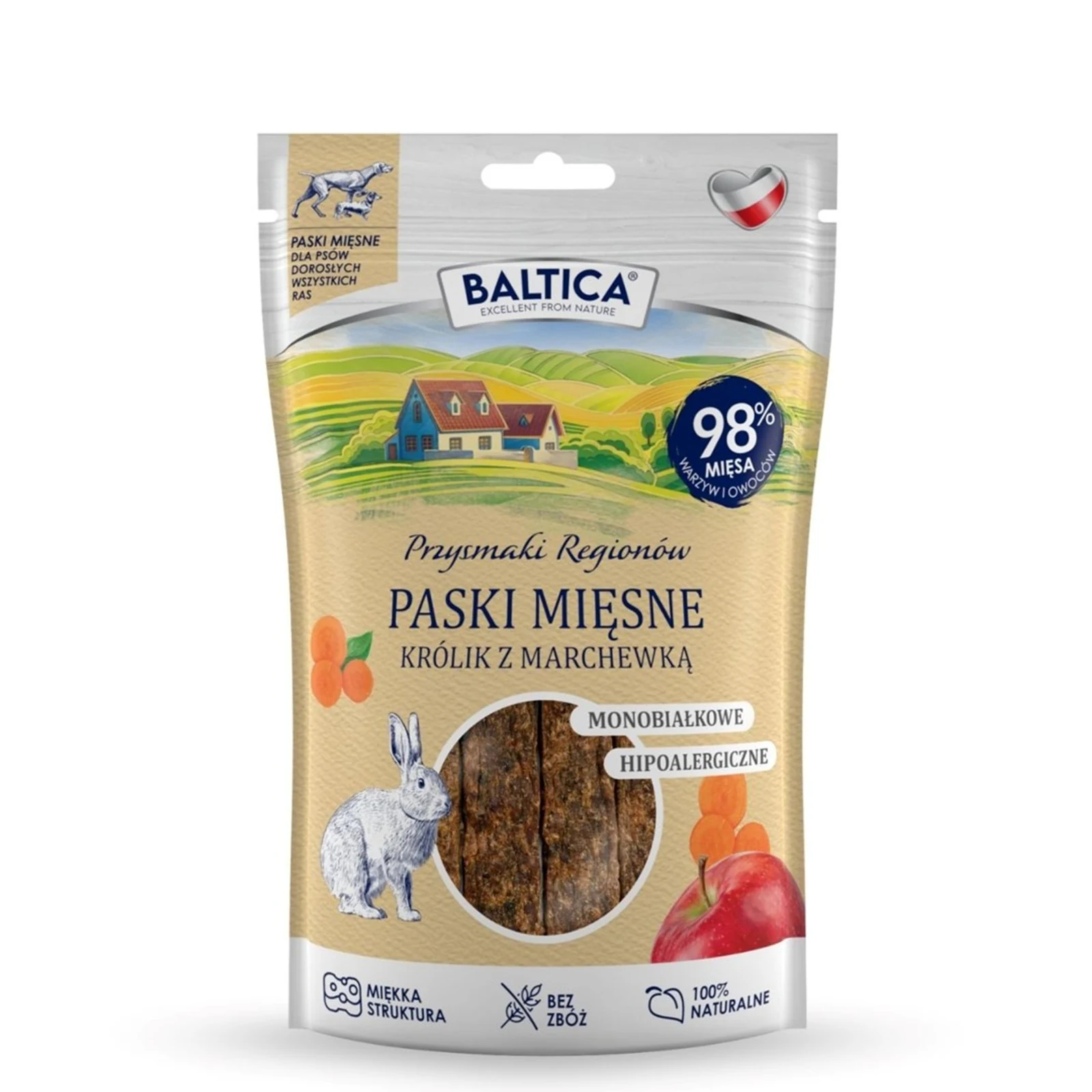 BALTICA Przysmaki Królik z Marchewką 90g