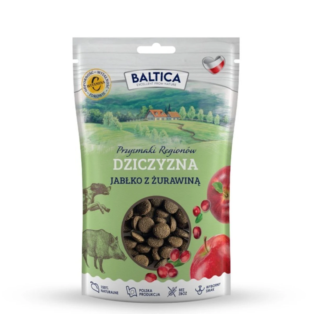 Przysmak BALTICA Dziczyzna z jabłkiem 100g