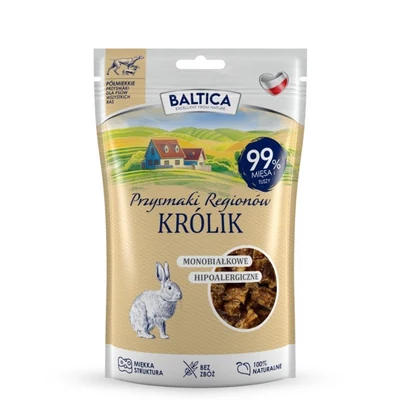 Przysmak dla psa Baltica "Królik" - półmiękki, 80g