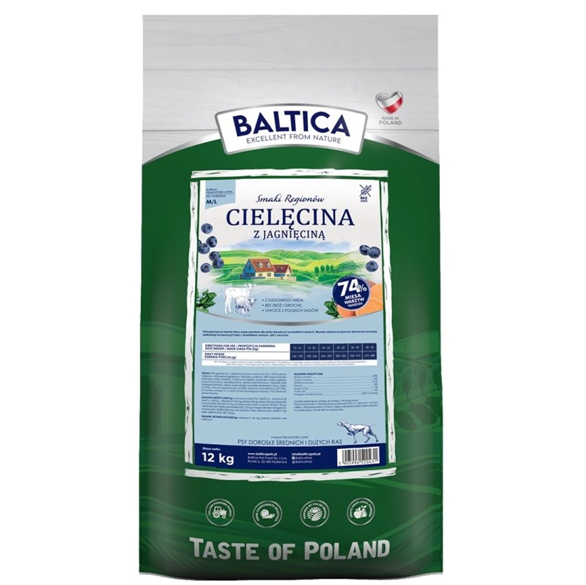 BALTICA SMAKI REGIONÓW Cielęcina z jagnięciną 12kg