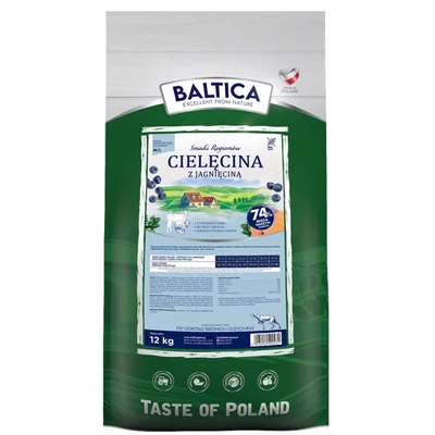 Karma sucha BALTICA SMAKI REGIONÓW Cielęcina z jagnięciną 12kg
