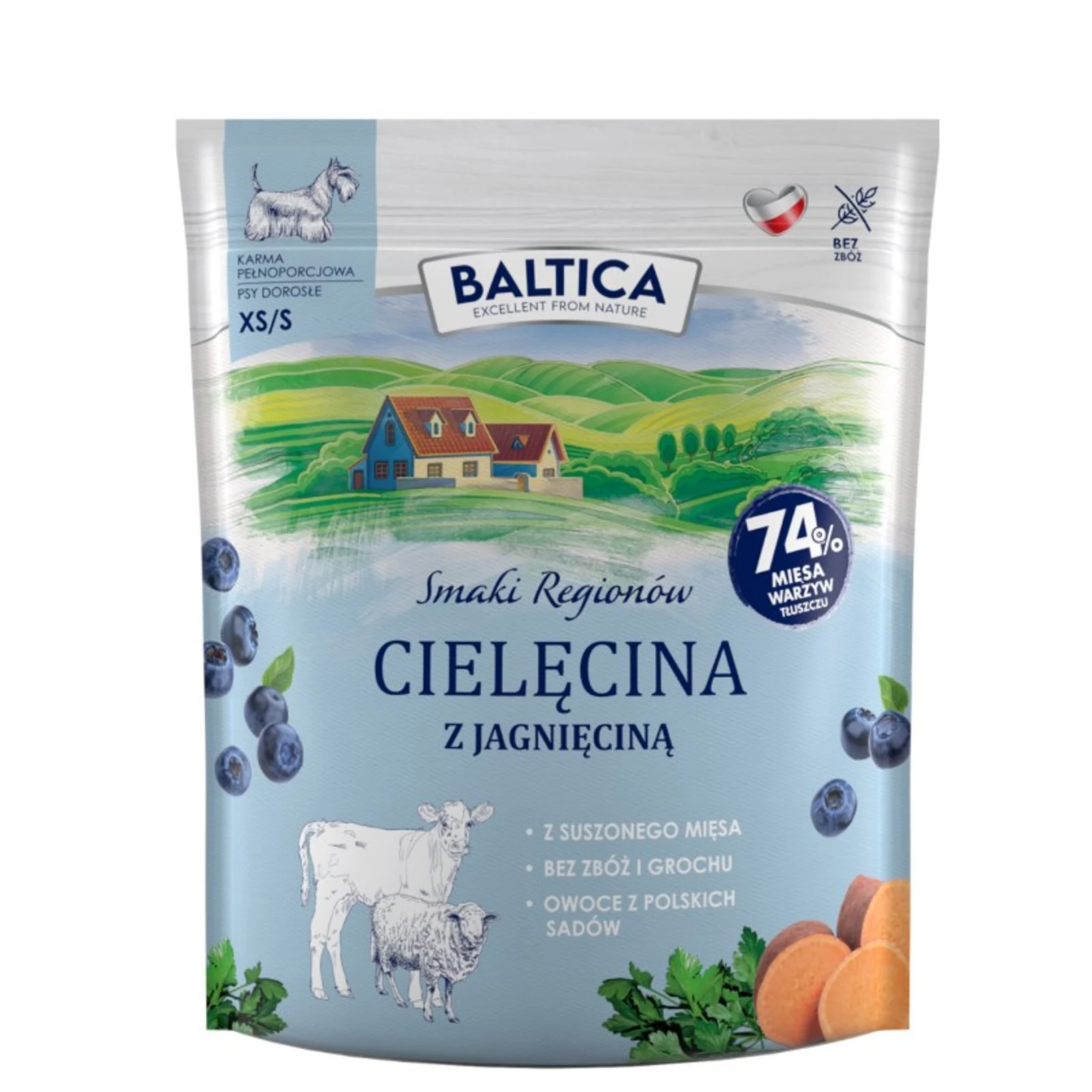 Karma sucha BALTICA SMAKI REGIONÓW Cielęcina z jagnięciną dla małych ras 1kg