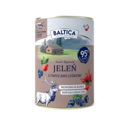 Karma mokra Baltica Smaki Regionów - Jeleń z owocami leśnymi 400g