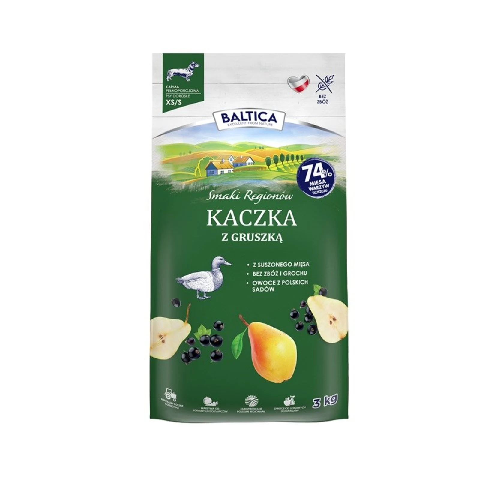BALTICA SMAKI REGIONÓW Kaczka z gruszką XS/S 3kg — zdjęcie 1 z 2